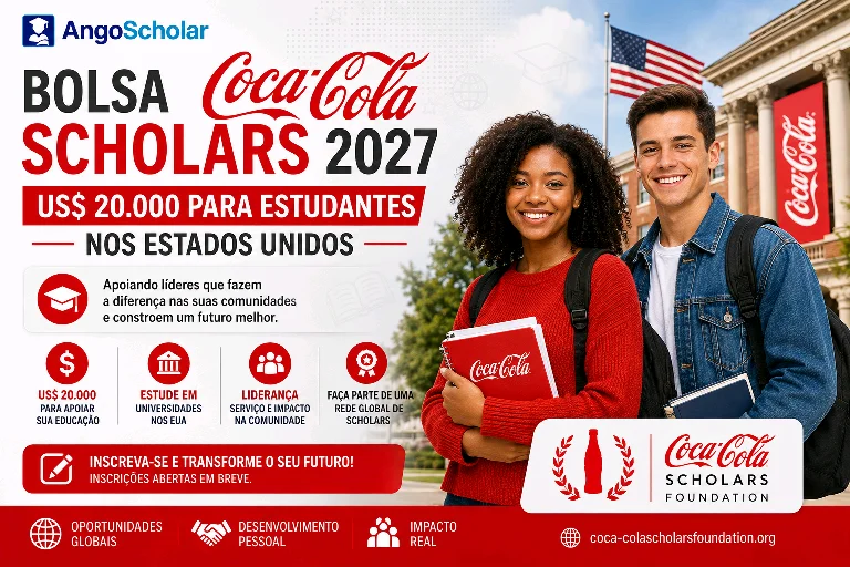 Bolsa Coca-Cola Scholars 2027: US$ 20.000 para Estudantes no
