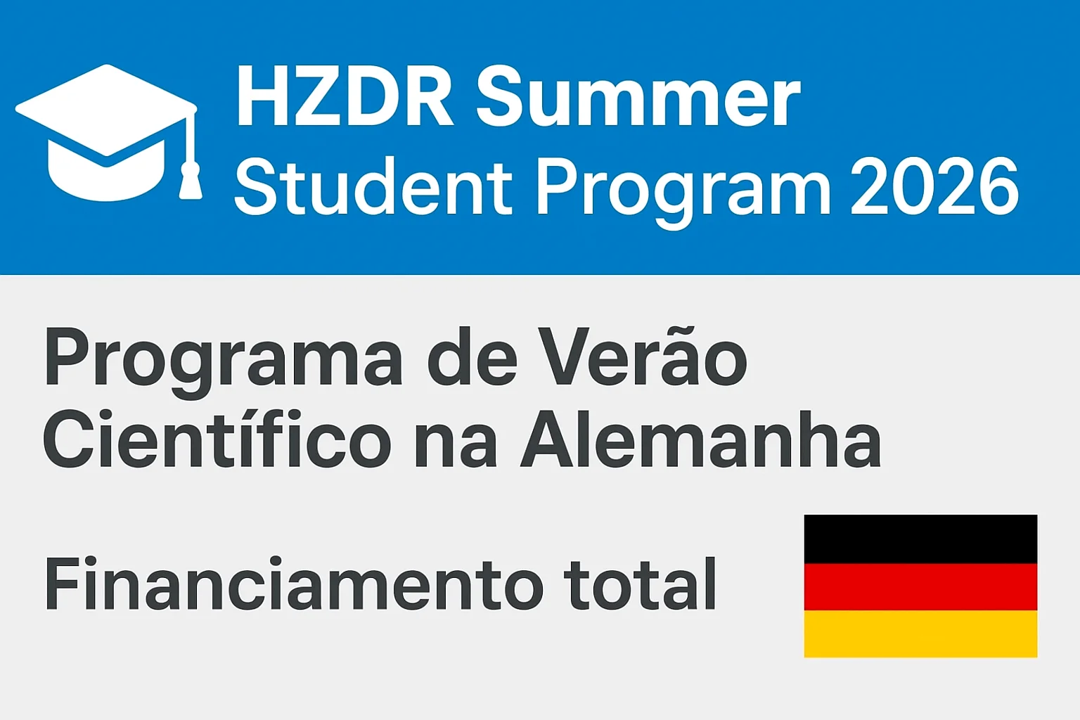 Programa de Estudante de Verão HZDR - Investigação na Alemanha